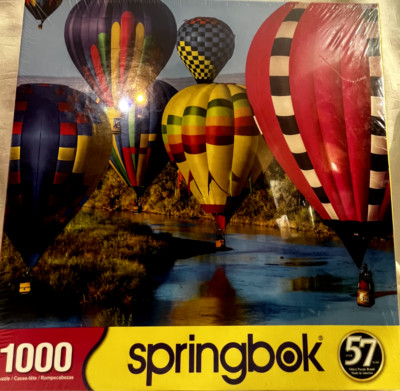 Springbok 1000 Piece Jigsaw Puzzle 24x30 Take Flight Air Balloons