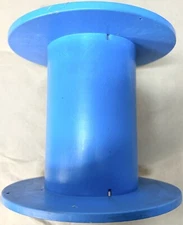 7.875" x 6.5" x 4.375", 1.25" Arbor Hole, Empty Plastic Spool, Used