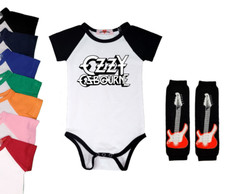 Ozzy Osbourne Baby Bodysuit Bloomers Headband...