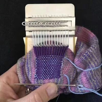 DIY Webstuhl Kreatives Stricken Handgewebt Holz Kleine Nähmaschine - Bild 1 von 4