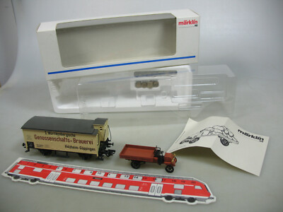 Märklin H0 AC Museum 1994: Güterwagen K.W.St.E. NEM KK+LKW, NEUW+OVP #AJ148-1