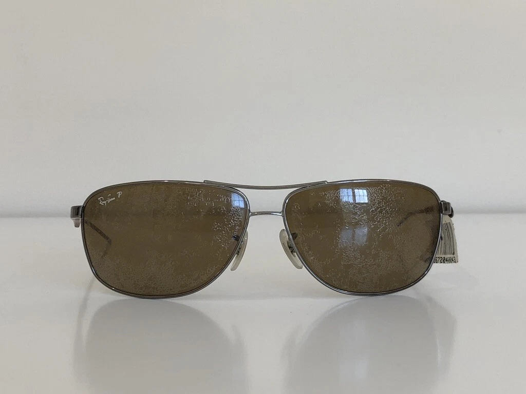 Ray Ban RB 3506 132 83 Aviator Bronze Brown Polarized Sunglasses