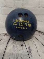Brunswick AXIS Bowling Ball Blue Sparkling 13.8 Lbs w/ Columbia 300 bag
