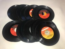 Vintage 45 rpm Records Lot of 41 60's -80's Rock Jukebox