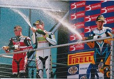 Shane SHAKEY BYRNE Superbike 12x8 SIGNED Photo Podium Trophy Autograph +RD COA