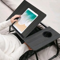 Folding Laptop Table Overbed Desk Bed Tray Sofa Lap Portable Computer Stand UK