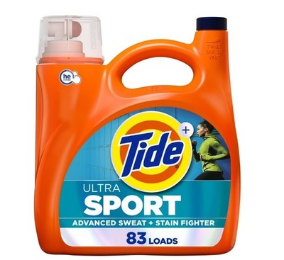 Tide Ultra Sport Liquid Laundry Detergent, Advanced Sweat 117 fl oz, 83 Loads