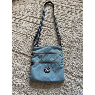 Kipling Keiko Small Crossbody Bag in River Blue Varsity Strap
