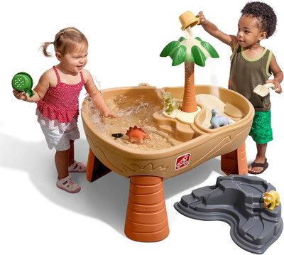 Step2 Dino Dig Sand and Watertable, Kids Activity Sensory Playset, Summer Outdoo