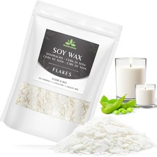 Natural Soy Wax Flakes for Candle Making - Organic  Fragrance Oil Compatible