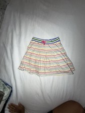 Mini Boden Multicolor Stripe Pleated Skort