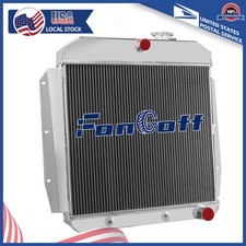 4-Row Radiator FIT 1955 1956~1959 CHEVY 3100 3200 3400 GMC 100 150 Truck.