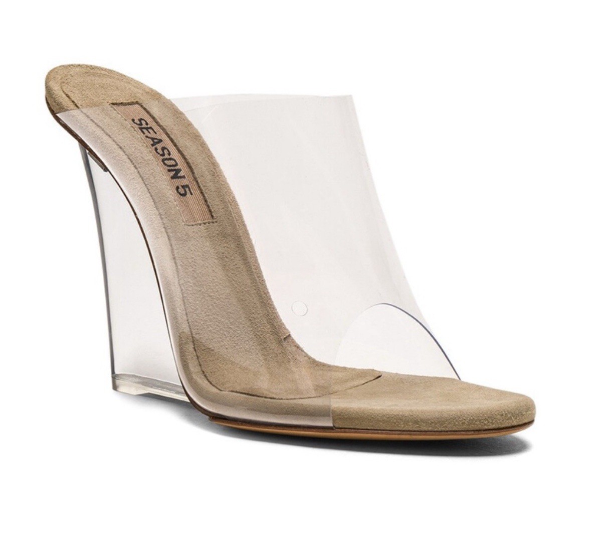 Yeezy Transparent Heels Yeezy Pvc Mules Yeezy Season Clear PVC Size 39