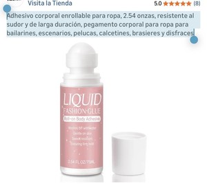 Adhesivo corporal enrollable para ropa, 2.54 onzas, resistente al sudor