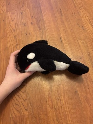 Vintage Shamu Plush 1986 Sea World Orca Killer Whale Stuffed Animal 10'' 