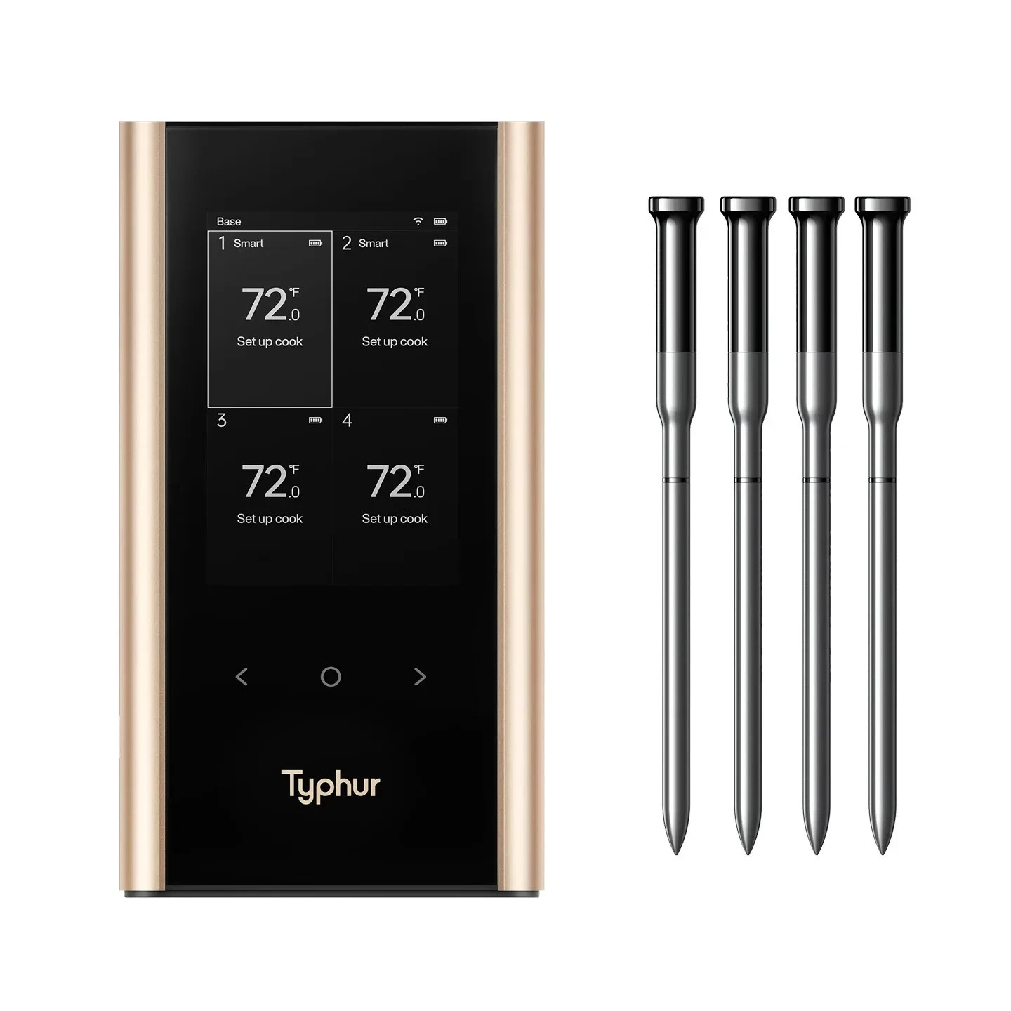 Typhur Sync Gold Quad Wireless Meat Thermometer 4 Probes 6 Sensors 10X Signal
Opens in a new window 