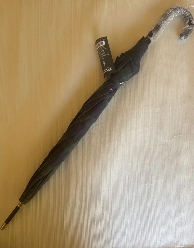 Polo Ralph Lauren VINTAGE BIG PONY Doorman Hook Umbrella NOS W/Tags READ DESC.