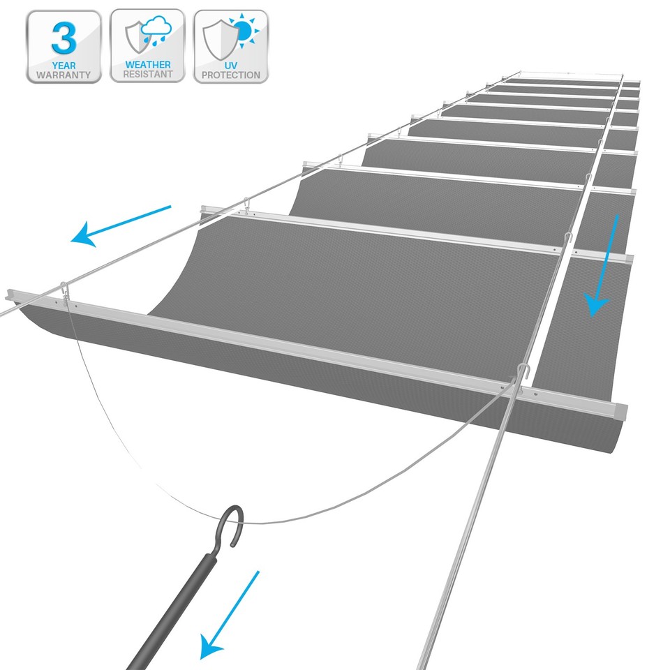 Retractable Canopy Cover Awning Shade Wire for Roofing Yard Patio ...