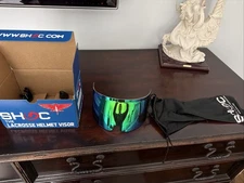 Shoc Lacrosse helmet Visor northern Lights. Brand New.