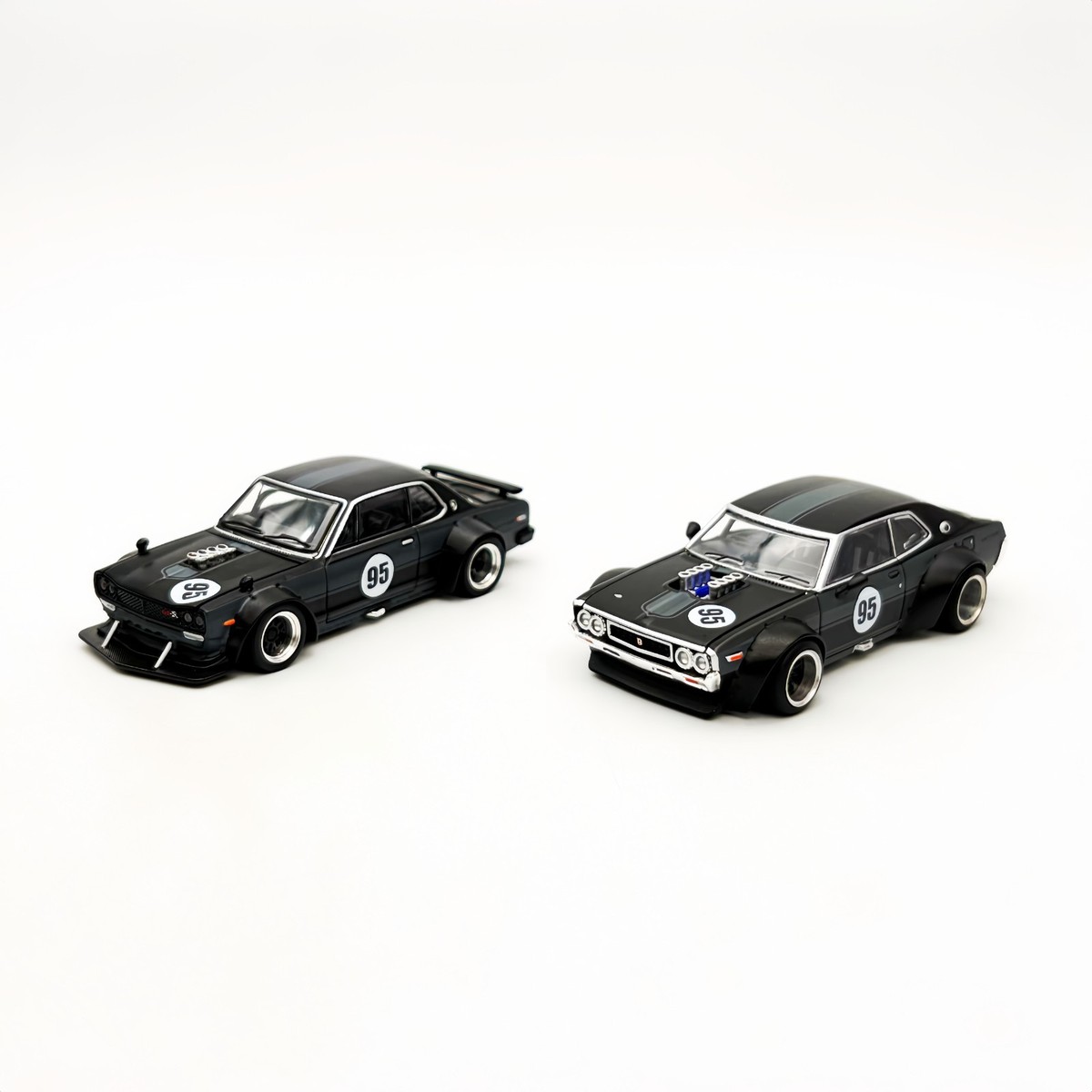 Pop Race 1:64 GT-R V8 Drift Hakosuka & Datsun Laurel C130 2 Cars