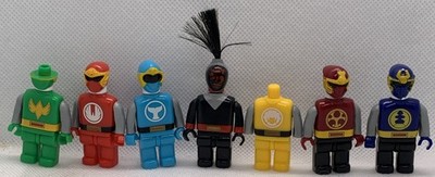 Megabloks Power Rangers Lot Of 7 Mini Figs