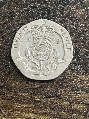 1989 Great Britain UK Elizabeth II 20 Twenty Pence Beautiful