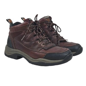 Ariat Workhog Moc Toe‎ Work Boots Brown Leather Lace Up Mens 10B Men main image 4