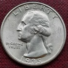 1935 S Washington Quarter 25c Silver High Grade UNC Uncirculated #95060
