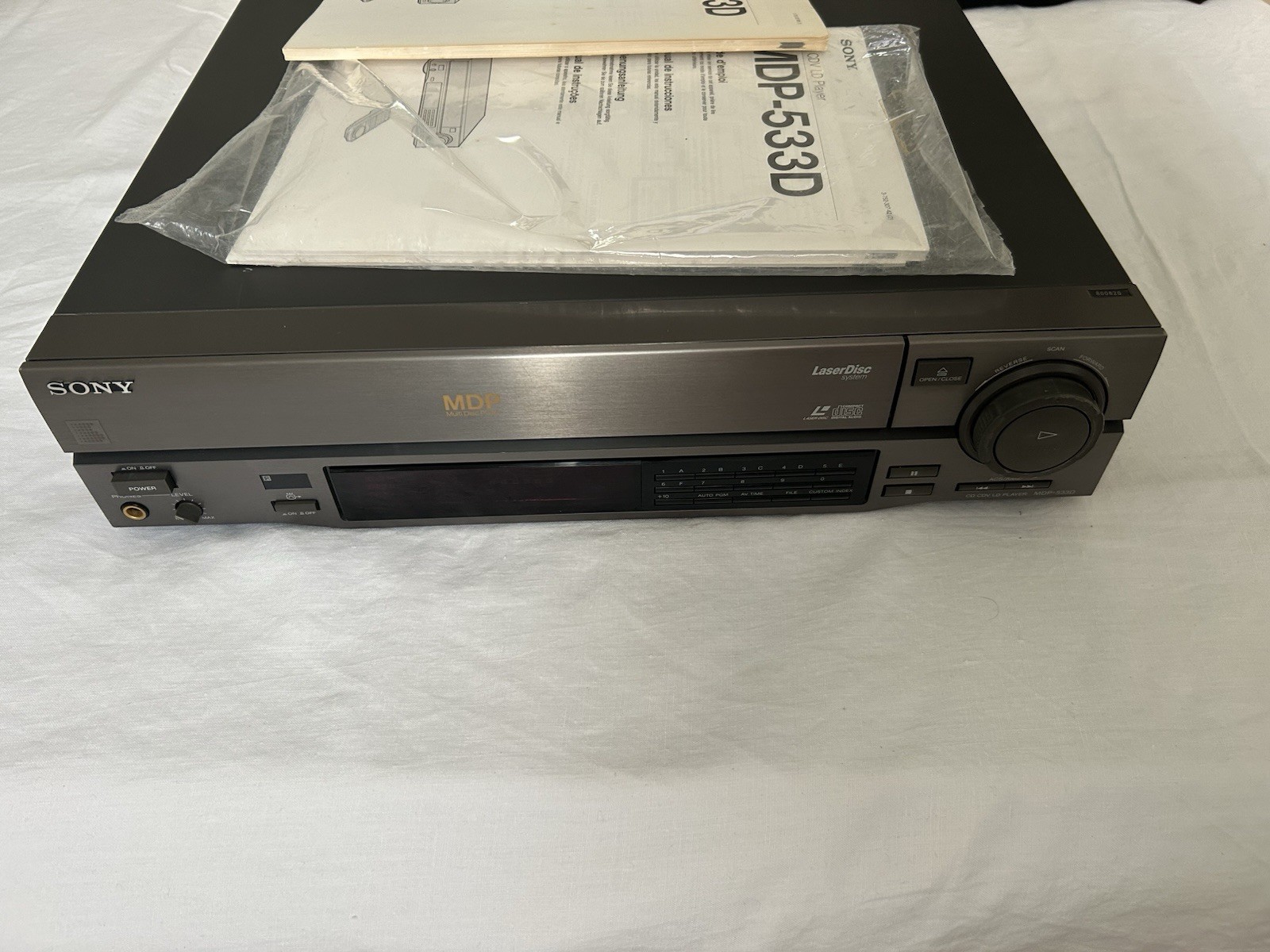 SONY MDP-533D Cd Cdv Ld Player Lettore / LEGGI DESCRIZIONE E VEDI VIDEO