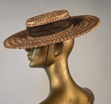 Wide Brim Edwardian Straw Vintage Hats for Women for sale | eBay