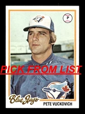 1978 Topps Baseball #2-252 EX-MT/NM Pick From List ALL PICTURED pp3