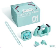 Anime Miku LCD Bluetooth Headphones Touch Screen iPhone Android Hatsune Earbuds