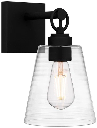 Quoizel Dacosta 10" High Earth Black Wall Sconce - Picture 1 of 2