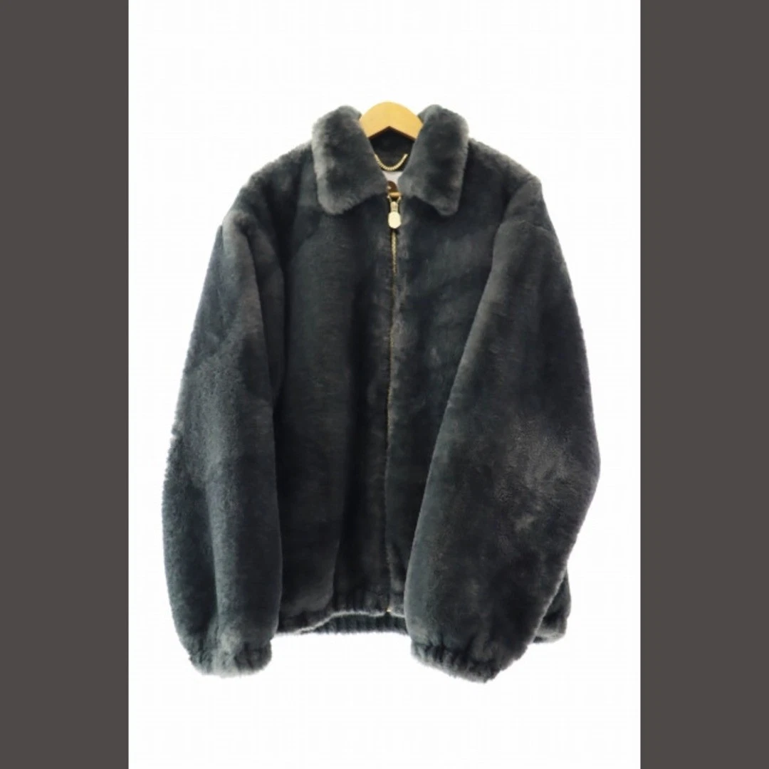 A BATHING APE (BAPE) ABACING APE A BATHING CAMO FLUFFY JACKET M BLACK VECTOR AA Usato105aa94791d