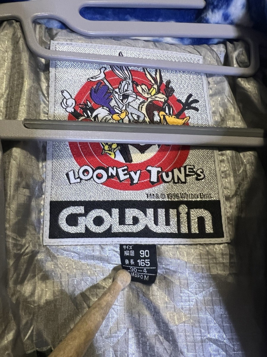 極上綺麗古着ダメージなしGOLDWINスキーウェアセットLOONEY TUNES RARE- Vintage 90s Looney Tunes X Goldwin Colorblock Ski Jacket