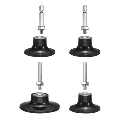  4 Pack 2'' 3'' Disc Pad Holder Quick Change Discs 1/4'' Shank Mandrel, Black