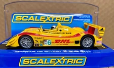 SCALEXTRIC C2812 PORSCHE RS SPYDER #6 WORKING HEAD & TAIL LIGHTS  USED  1/32