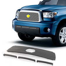 Fits 2007-2009 Toyota Tundra Logo Show Chrome Billet Grille Grill Insert Combo Fits 2007-2009 Toyota Tundra Logo Show Chrome Billet Grille Grill Insert Combo