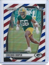 EDGERRIN COOPER 2024 PANINI PRIZM RED WHITE AND BLUE PRIZM RC #331 PACKERS