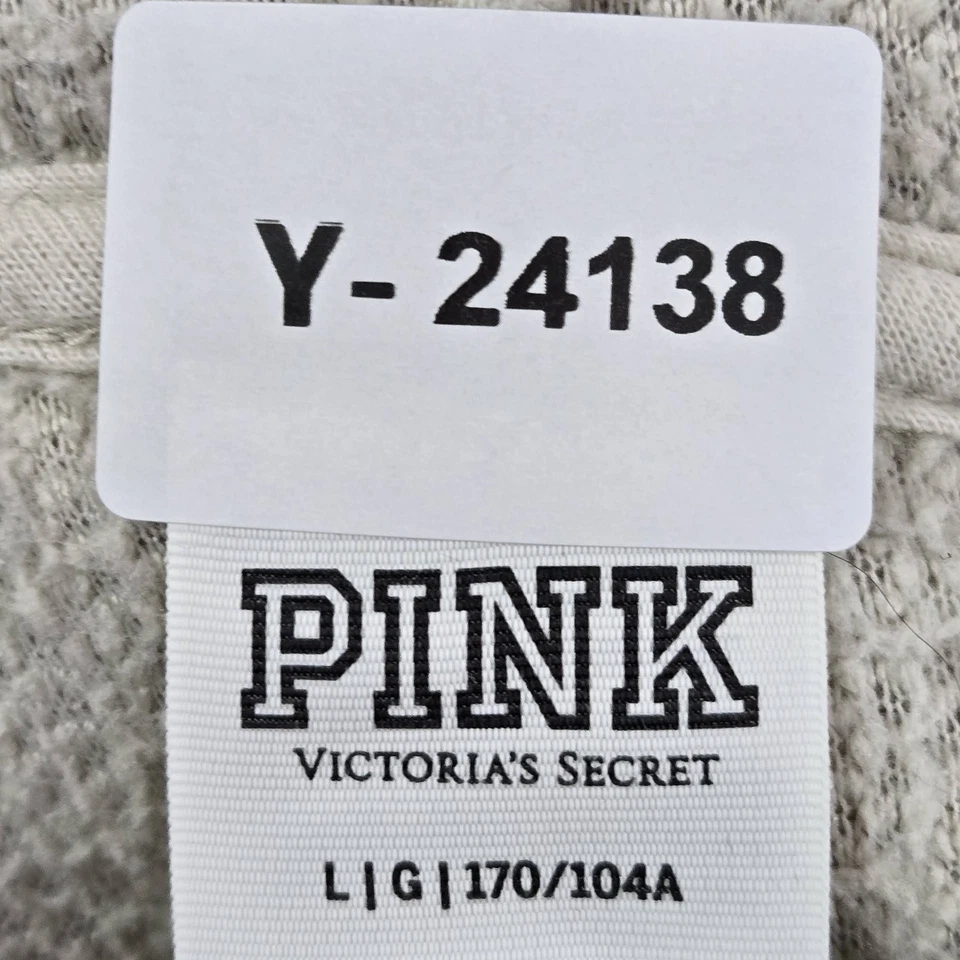Victoria's Secret ROSA Mujer Sudadera L Marrón Polar Costero Foto 2 de 4