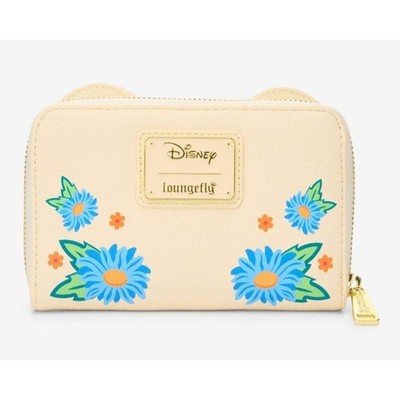 Disney White Floral Embroidered Bow Accent Mini Backpack and Wallet Set Disney Loungefly Minnie Mouse Bow Floral Embroidered Mini  main image 4