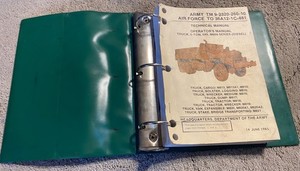 TM 9-2320-260-10 M809 Series 5-Ton Operator’s Manual in 3 Ring Binder Used