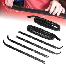 6pc Window Sweep/Run Channel Weatherstrip Set for F150 F250 F350 Pickup Yoxlkqbt