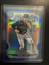 2020 Topps Gypsy Queen Box Topper Chrome Blue Refractor /99 Trevor Story #111