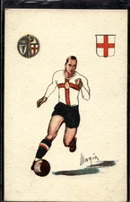 Illustrated postcard football sports society Ambrosiana 1928 pre-war