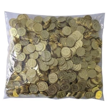 Game Room Guys Generic Arcade Game Gold Tokens -.900 - Bag of 5,000