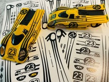 Aurora Afx Porsche 917 23 Custom Slot Car Decals Black
