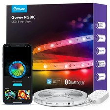 Govee 16.4ft RGBIC LED Strip Lights Bedroom APP Control Music Sync