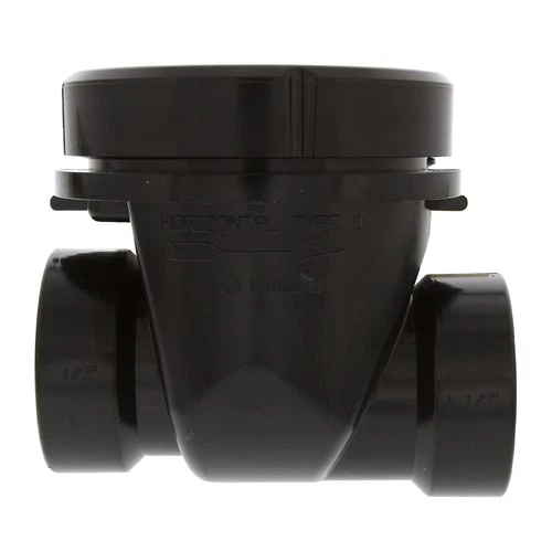 Jones Stephens B05150 1-1/2" ABS Backwater Valve - Black - Picture 1 of 4