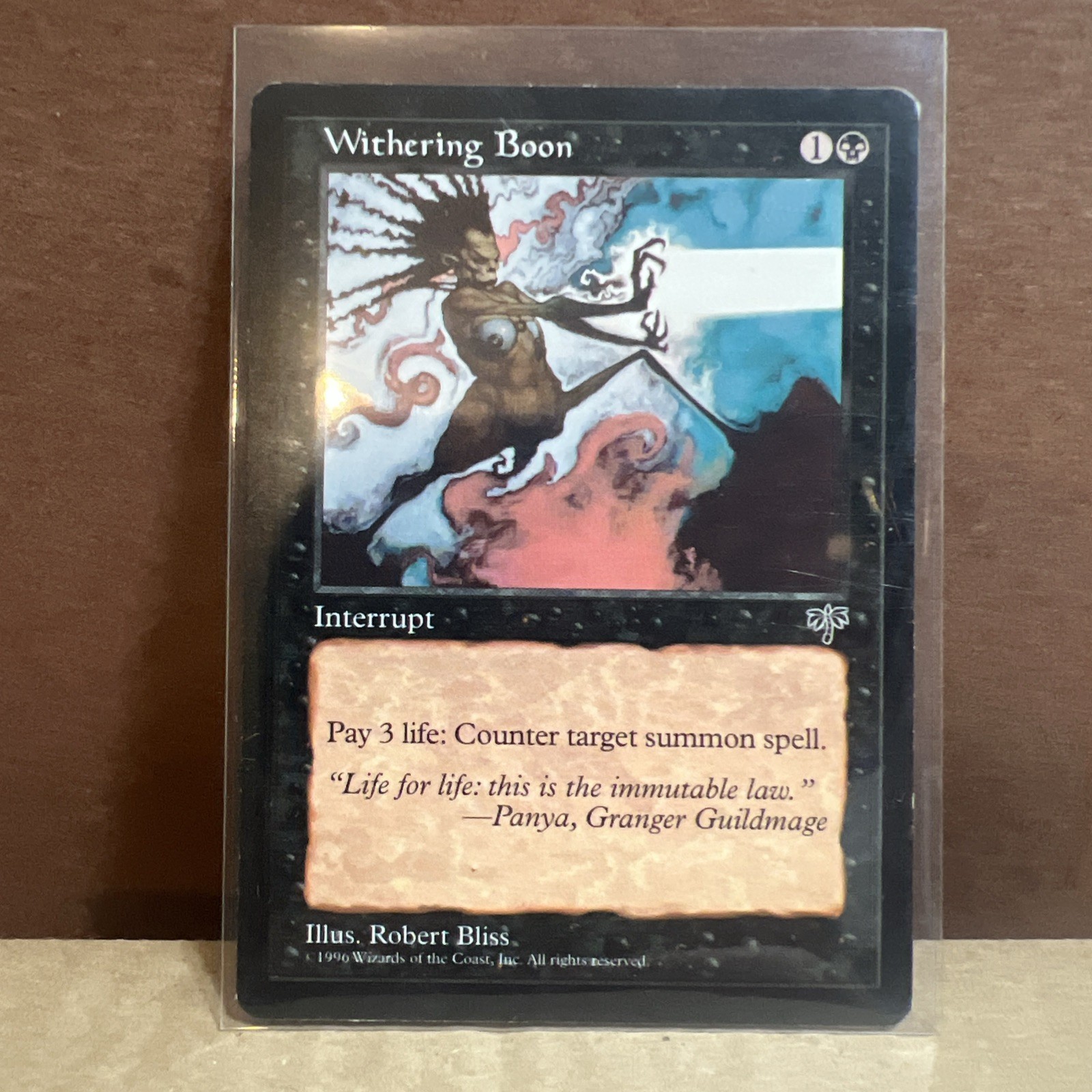 ZL Withering Boon #152 (LP) Mirage (MIR) MTG 1995